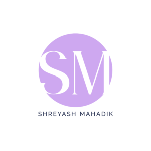 White Black Elegant Modern Monogram Intial Name Logo